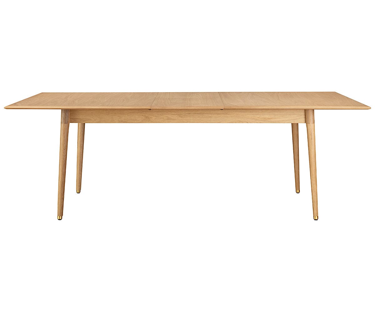 Hendrick Extension Dining Table - White Oak | Scandinavian Designs