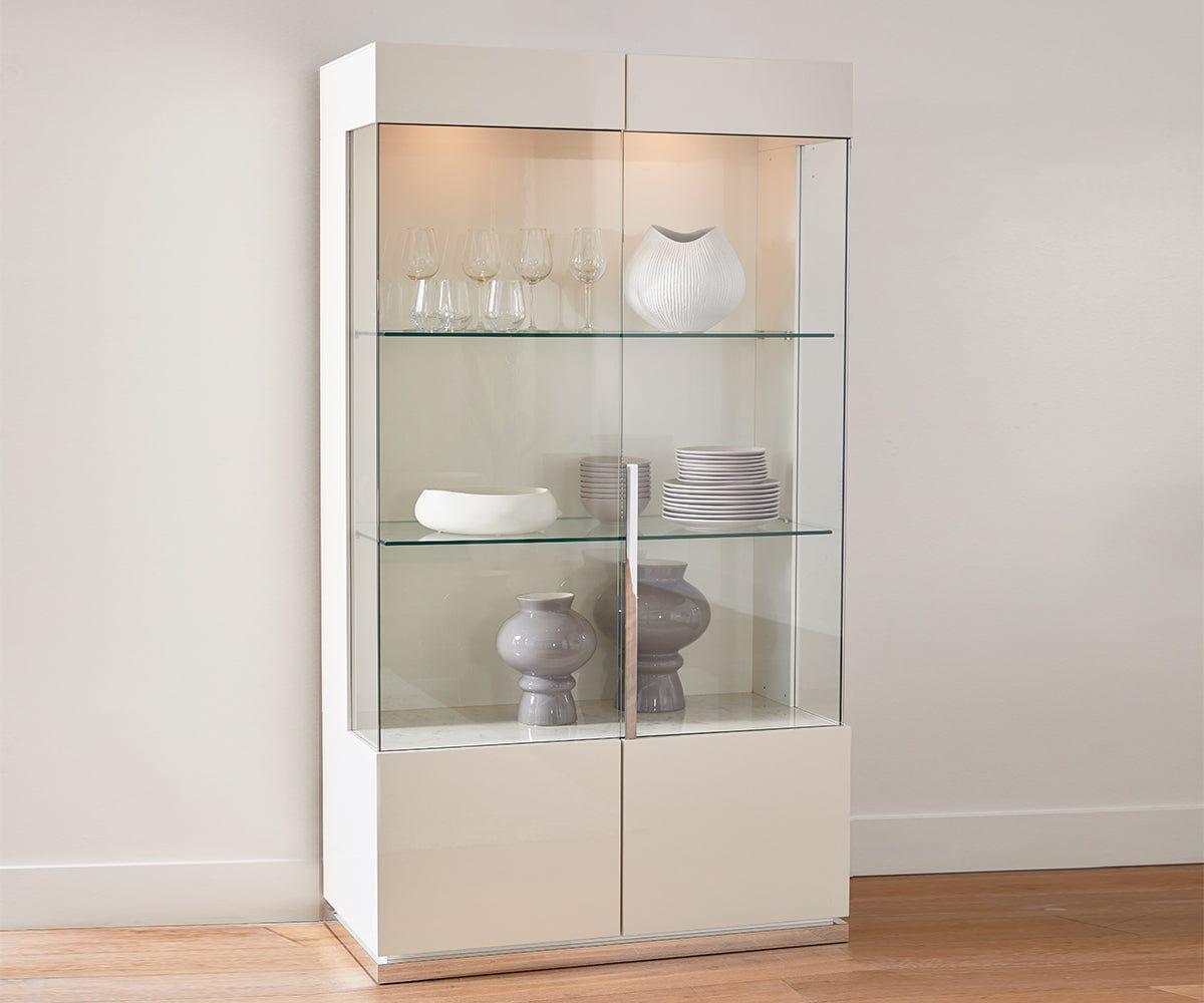 Luciana 2 Door Curio Scandinavian Designs