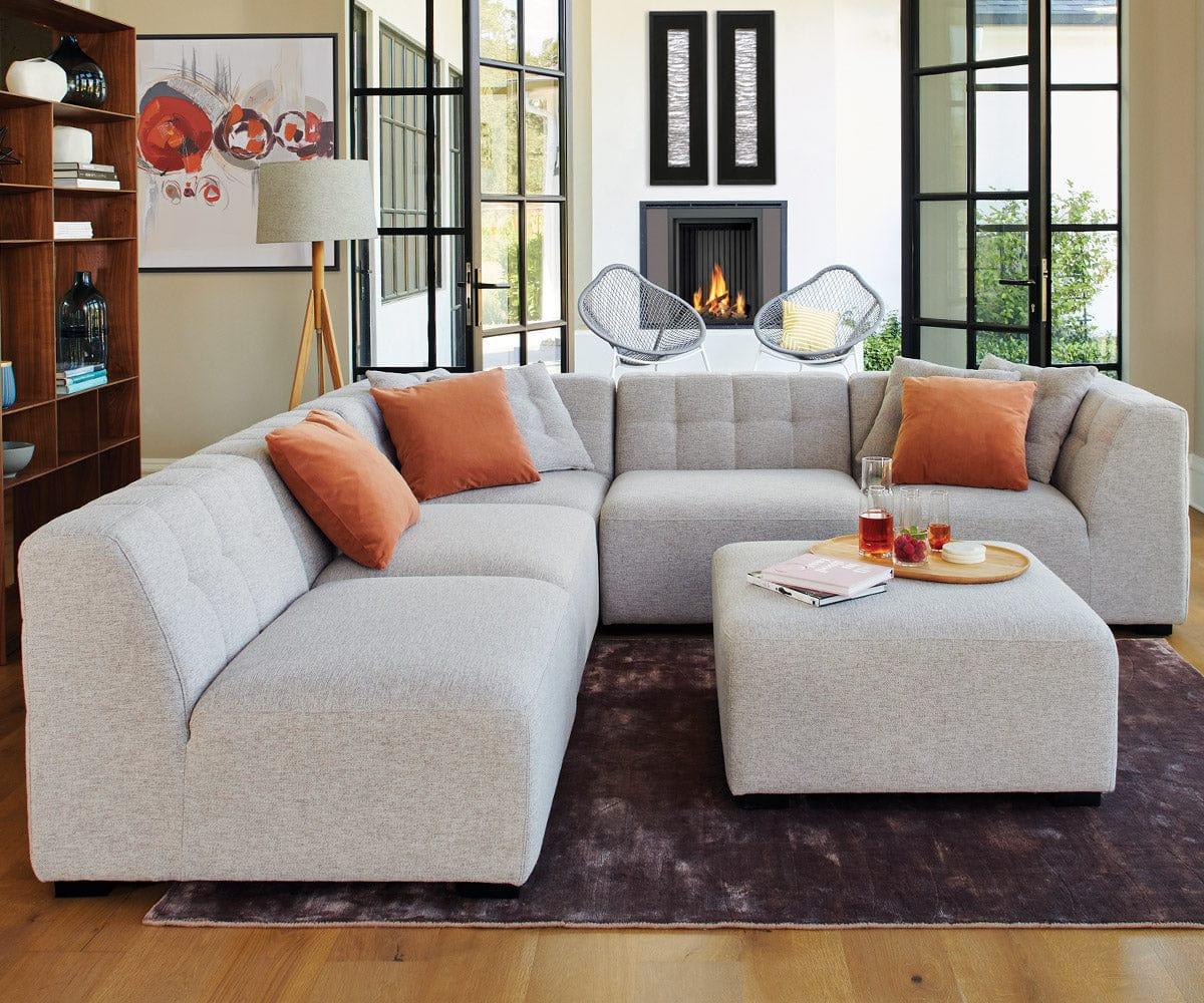 5 piece modular sectional discount