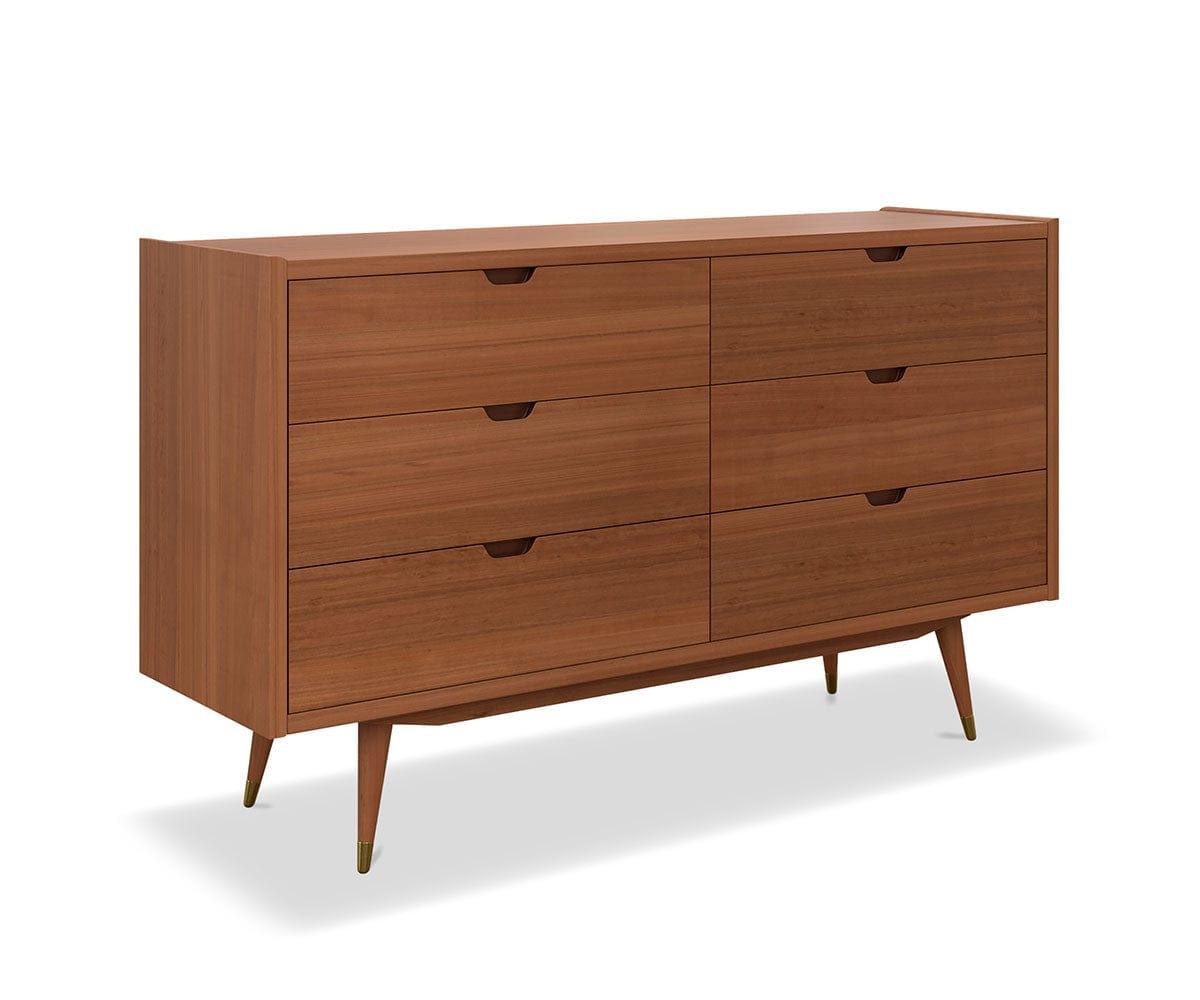 Bolig Double Dresser - Light Walnut Stain