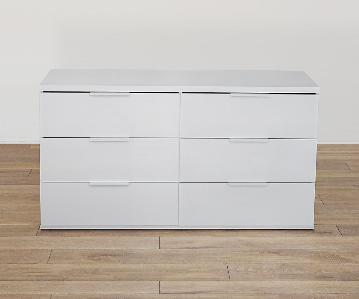dresser white gloss Knox Double Dresser in White High Gloss