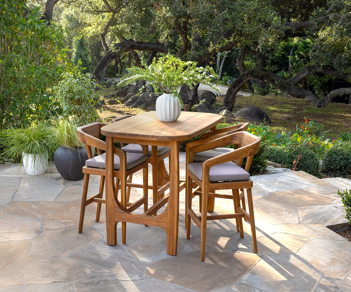 Amar Teak Barstool