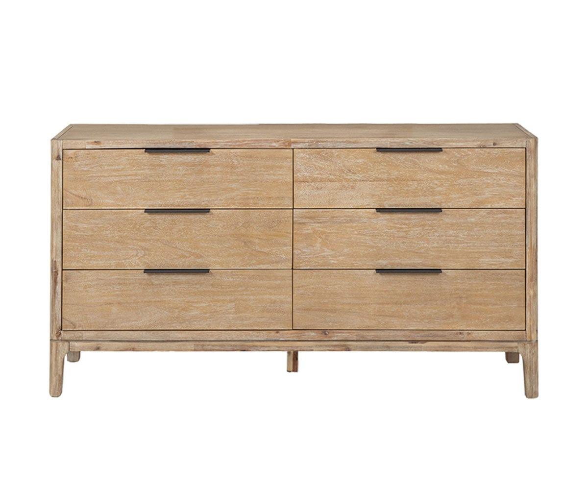 Camen Double Dresser in Natural Acacia | by Scandinavian Designs Camen Double Dresser in Natural Acacia | by Scandinavian Designs