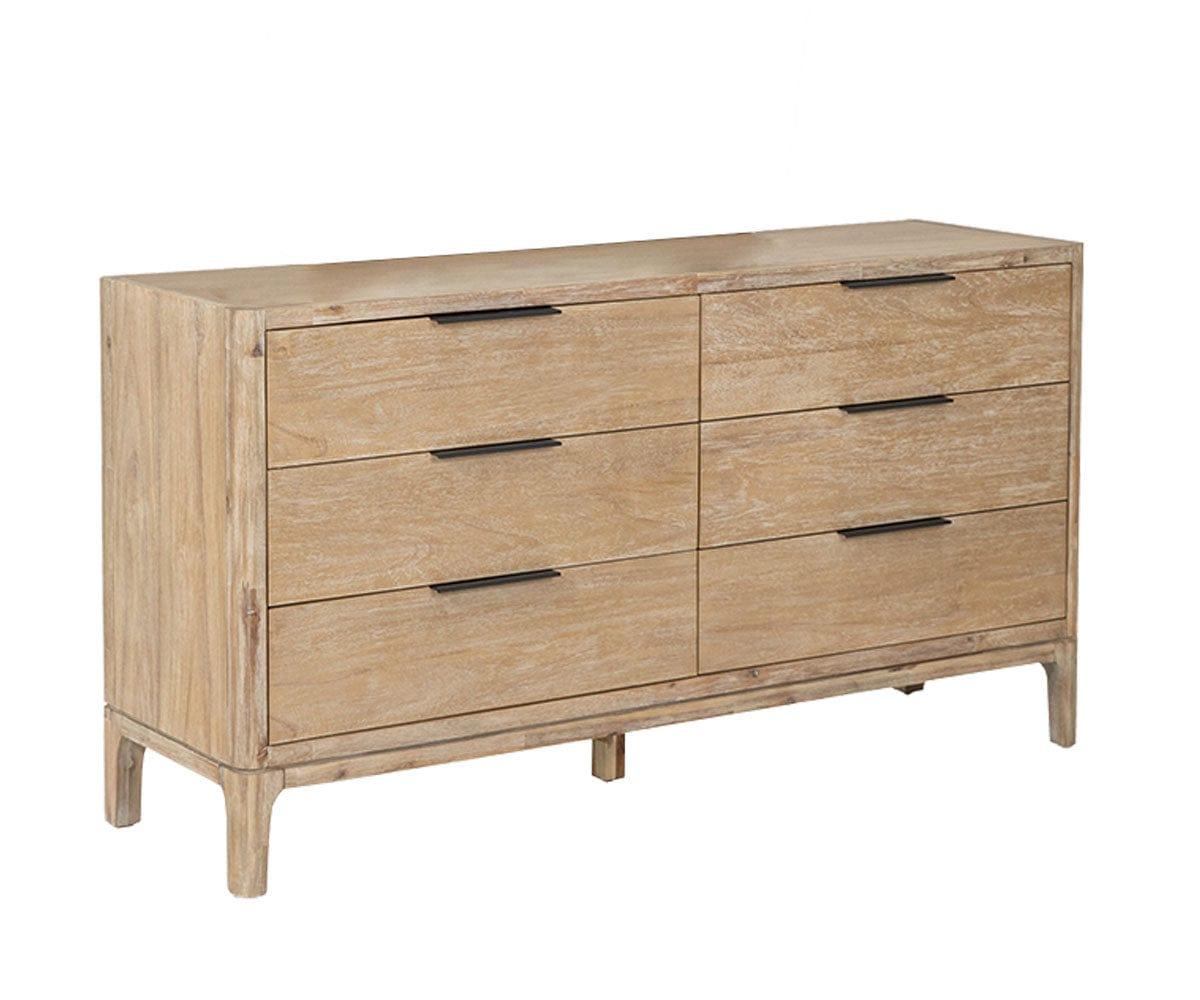 Camen Double Dresser in Natural Acacia | by Scandinavian Designs Camen Double Dresser in Natural Acacia | by Scandinavian Designs