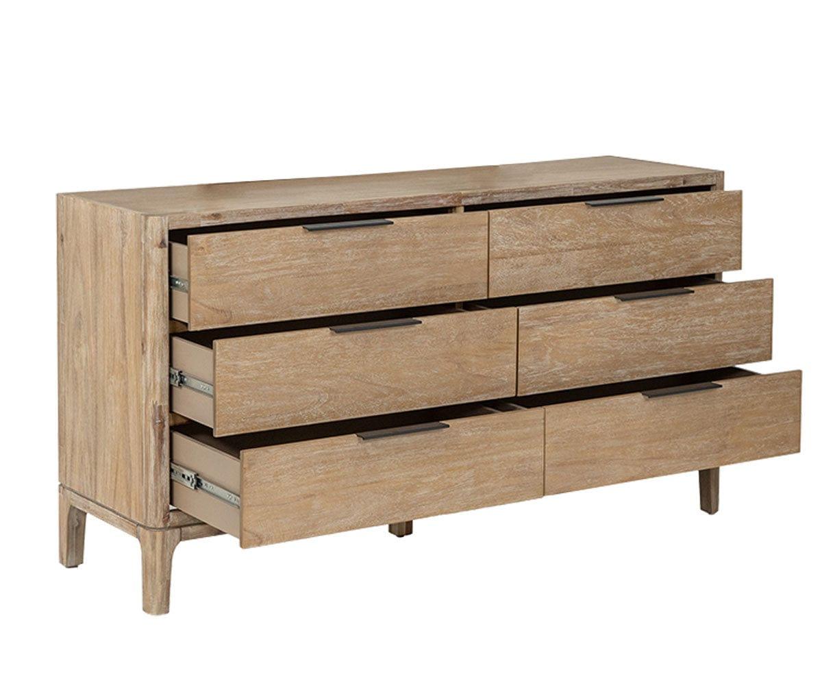 Camen Double Dresser in Natural Acacia