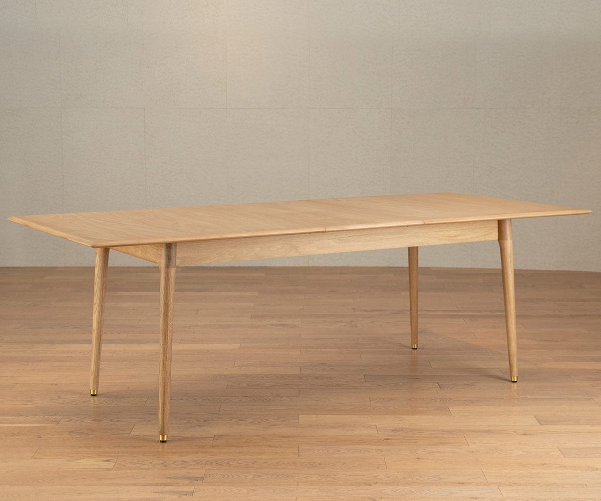 Hendrick Extension Dining Table - White Oak | Scandinavian Designs