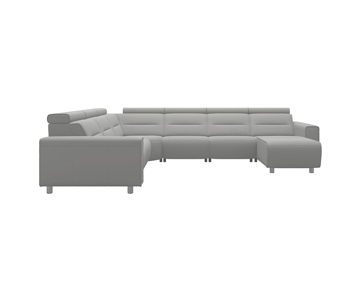 Stressless® Emily Leather Power Reclining Sectional - Large
