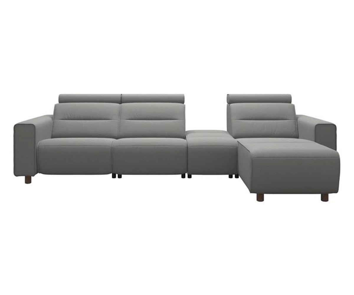 Stressless® Emily Leather Power Reclining Sectional - Small