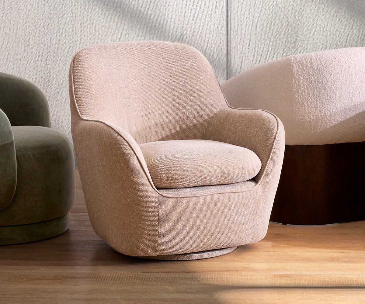 Zelta Swivel Accent Chair | Scandinavian Designs