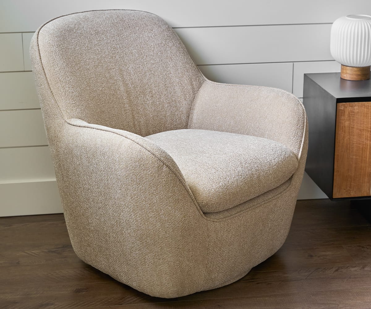 Zelta Swivel Accent Chair | Scandinavian Designs