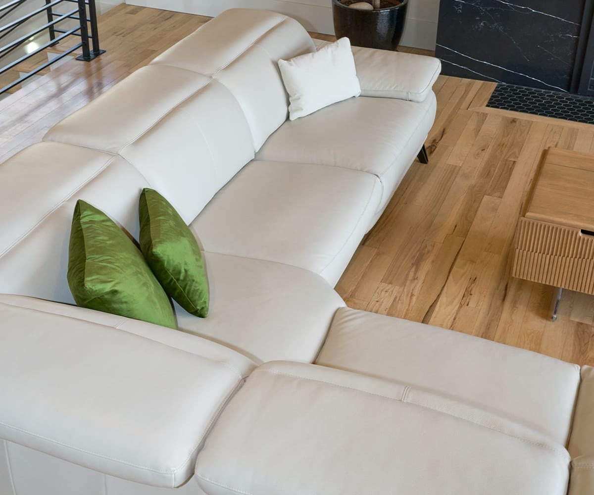 Voss Leather Power Reclining Sectional