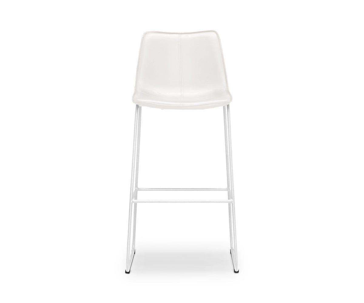 NovodiA 狭く Bar Stool ホワイト カリフォルニアスタイル 西海岸風