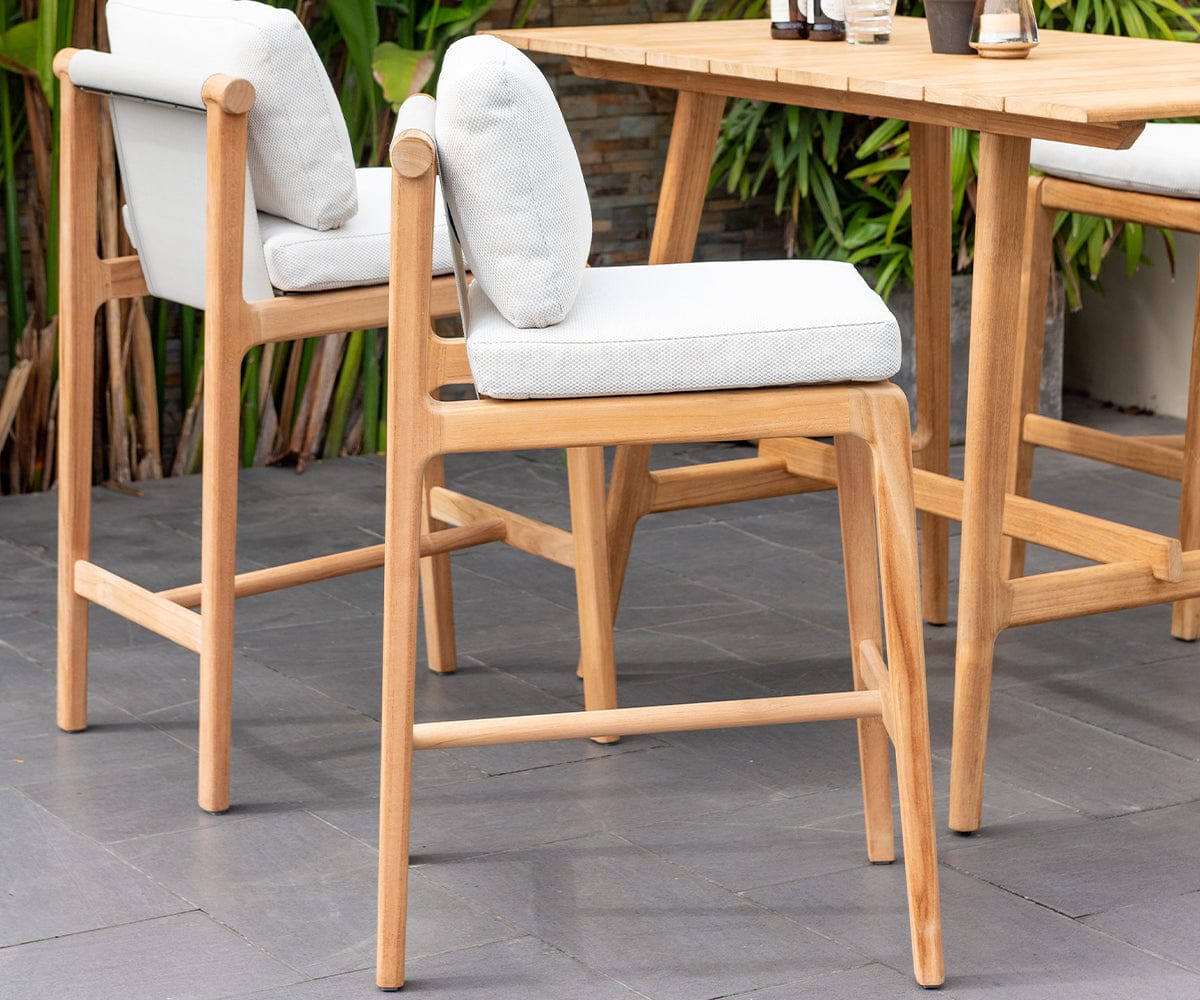 Beck Teak Outdoor Barstool