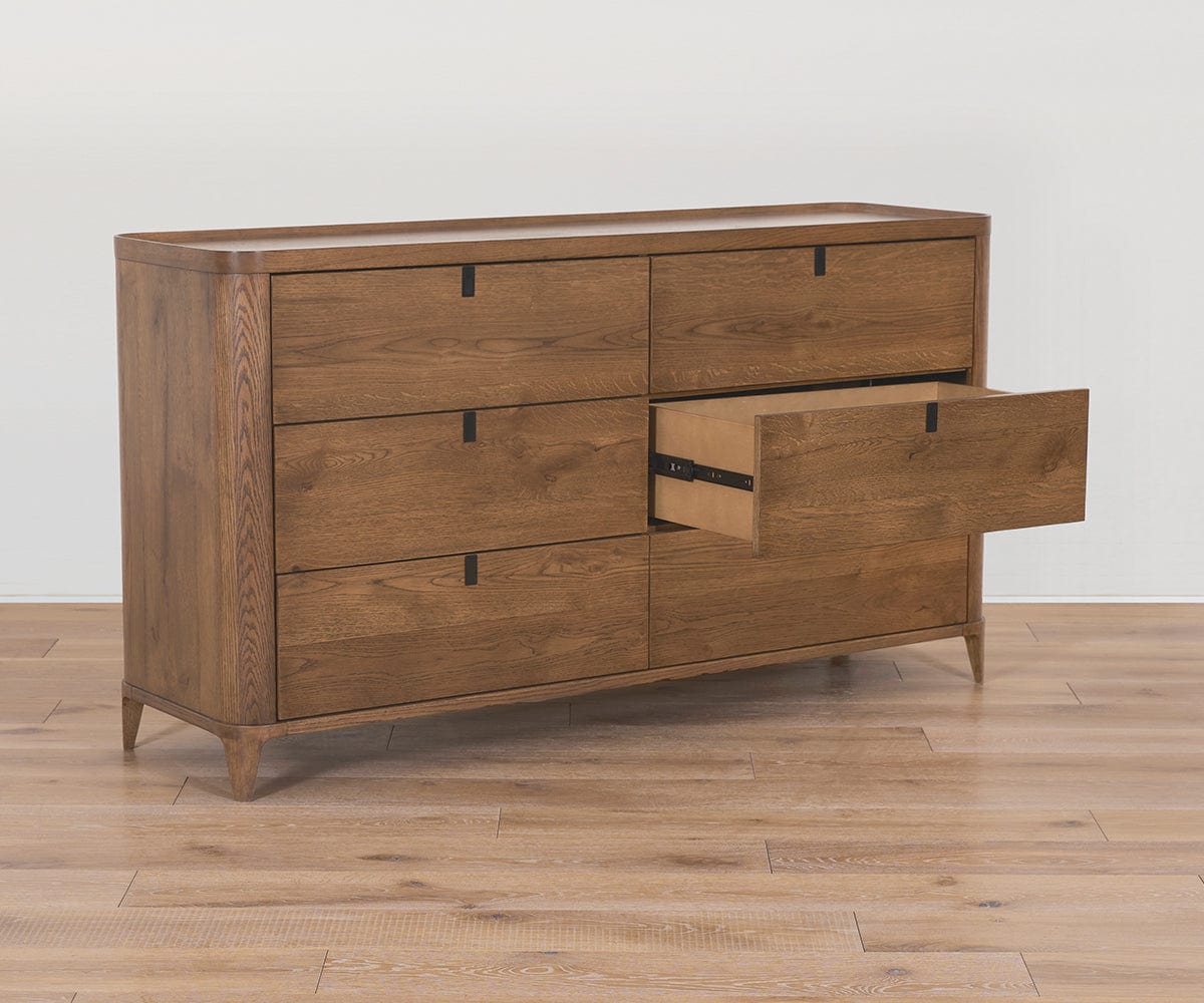 double dresser Rae 6 Drawer 54'' W Double Dresser – BedroomFurnitureDesign