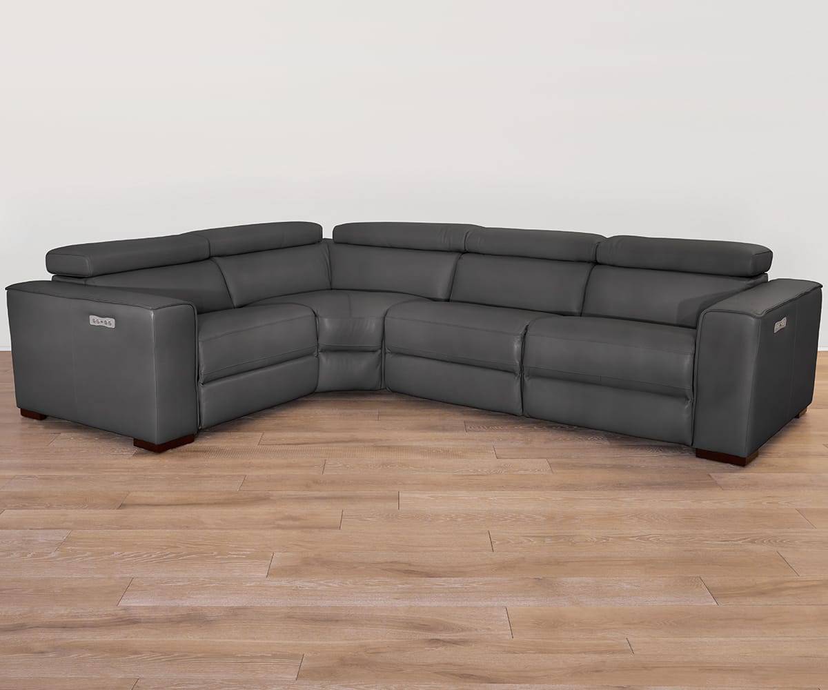 Lewen 4-Piece Modular Power Motion Sectional | Scandinavian Designs