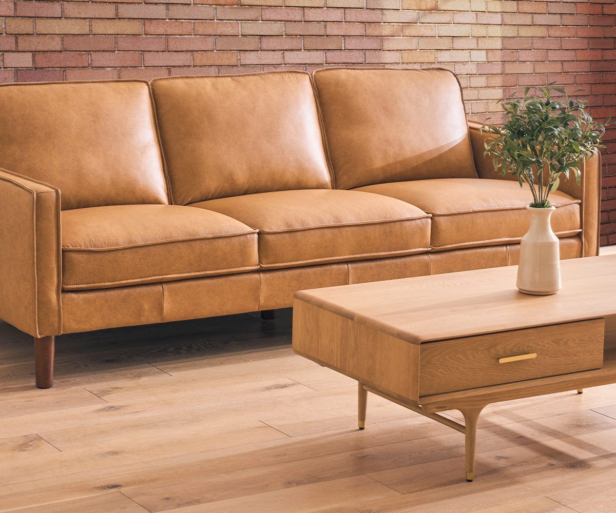 Anika Leather Sofa | Scandinavian Designs