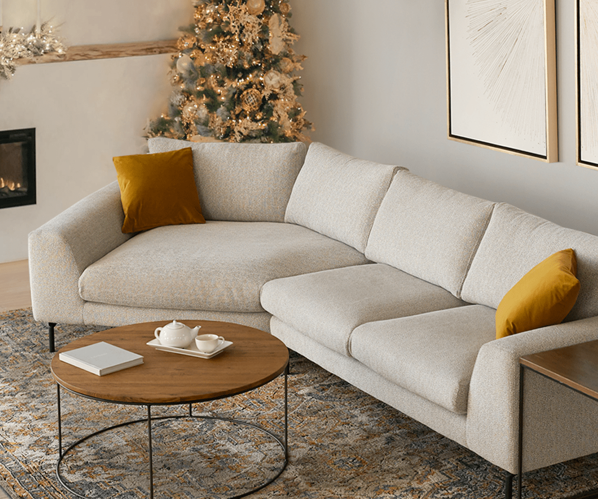 Microfiber sectional with cuddler sales