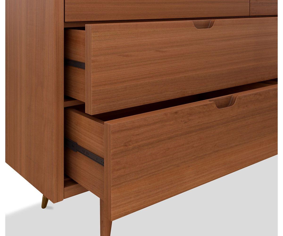 lightweight dresser Bolig Double Dresser - Light Walnut Stain