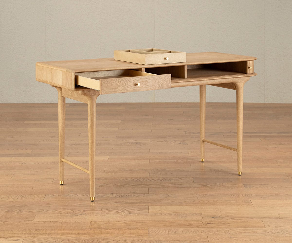 Hendrick Desk - White Oak | Scandinavian Designs
