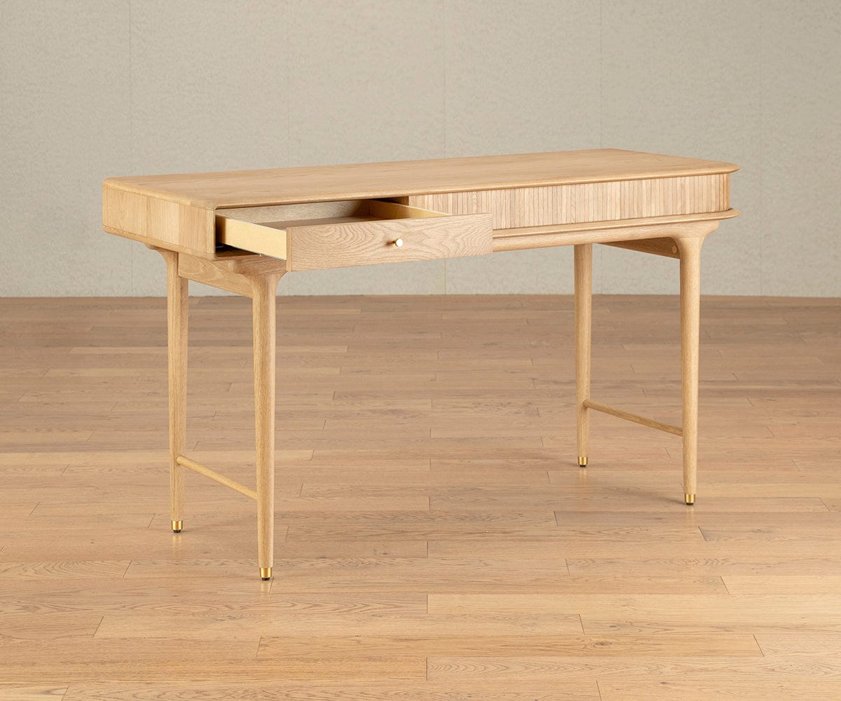 Hendrick Desk - White Oak | Scandinavian Designs