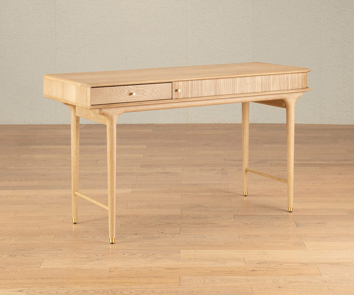 Hendrick Desk - White Oak | Scandinavian Designs