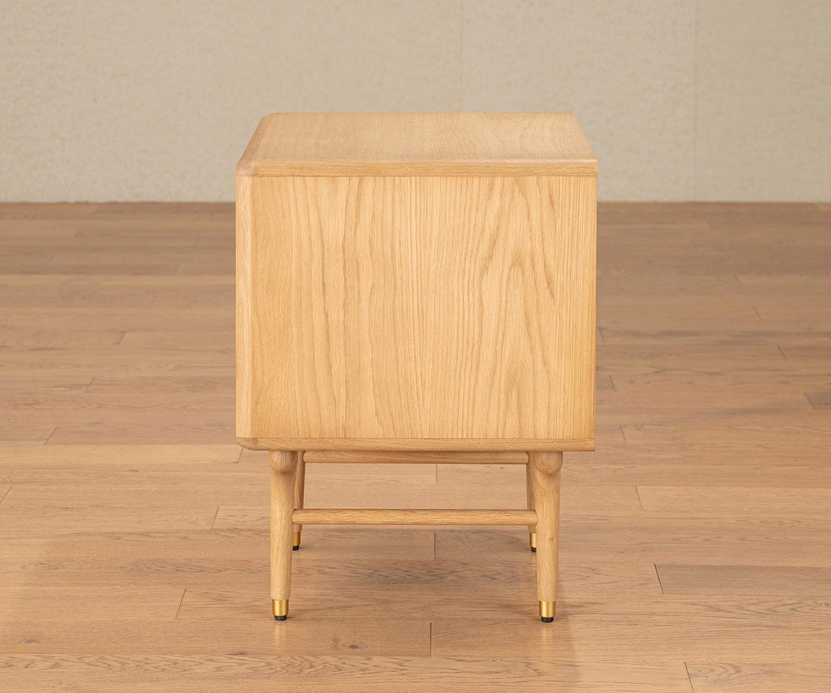 Hendrick Nightstand - White Oak | Scandinavian Designs Hendrick Nightstand - White Oak | Scandinavian Designs