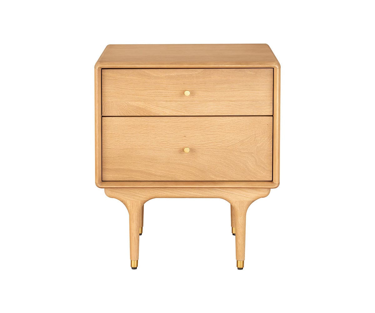 Hendrick Nightstand II - White Oak | Scandinavian Designs