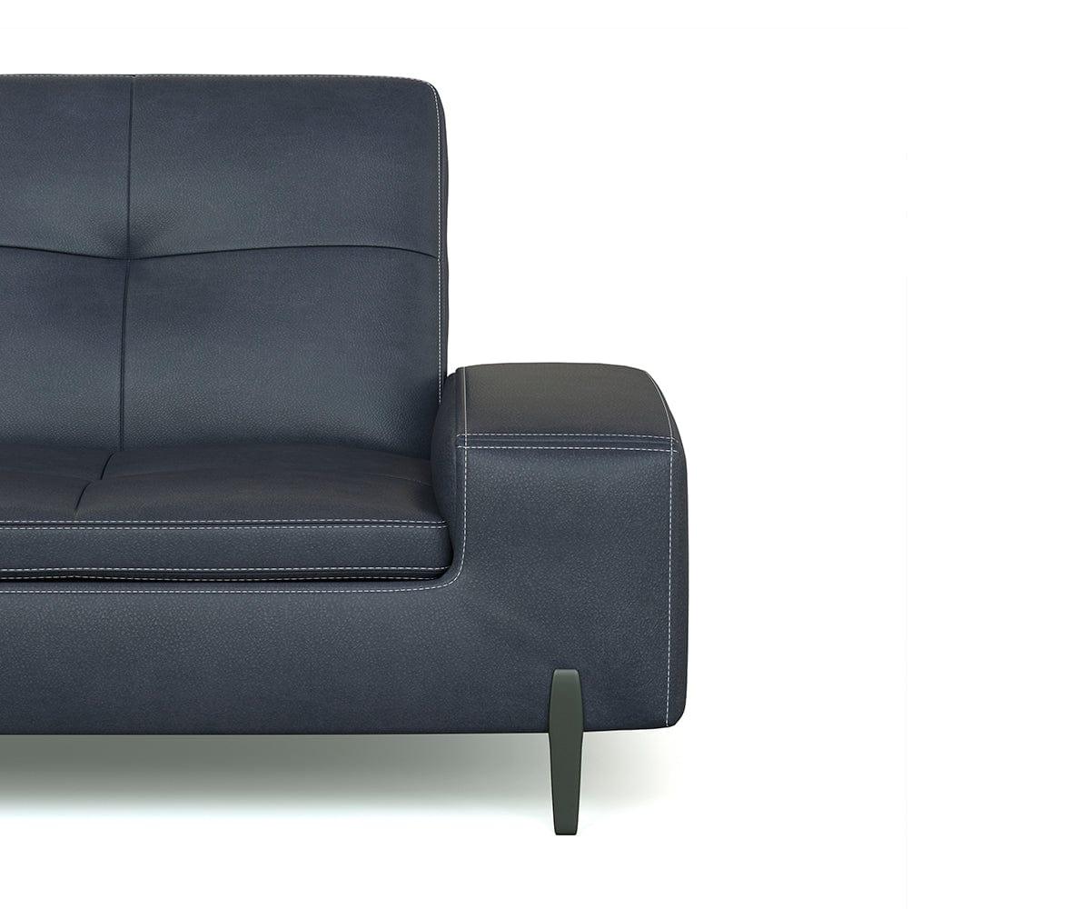 Santina Leather Left Sectional | Scandinavian Designs