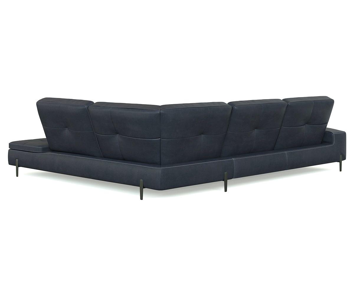 Santina Leather Right Sectional | Scandinavian Designs