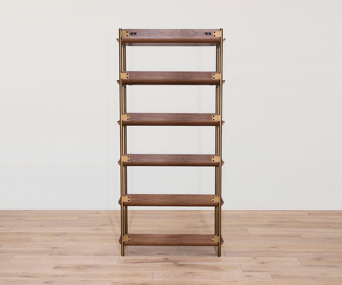 Freya 6 Shelves - Walnut | Scandinavian Designs