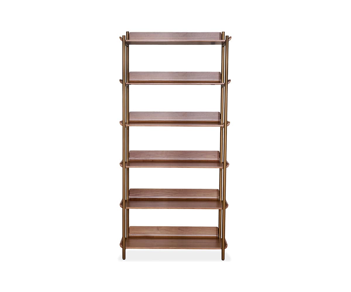 Freya 6 Shelves - Walnut | Scandinavian Designs