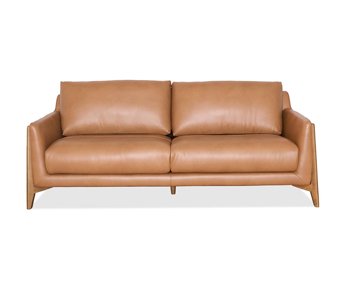 Brown Two Cushion Couch Prue 2-cushion Sofa Scandinavian