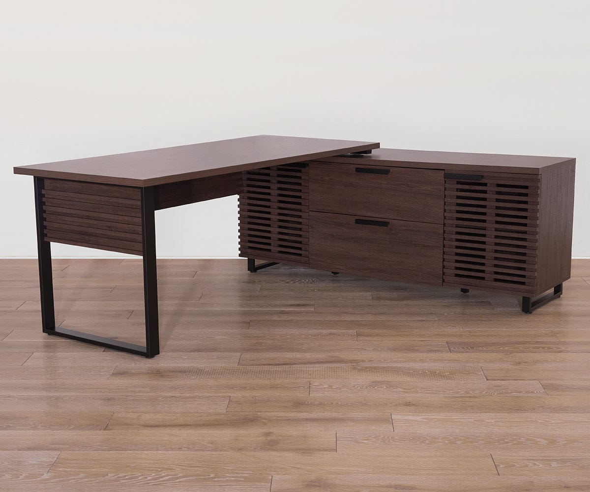 Cary Executive Desk with Reversible Return