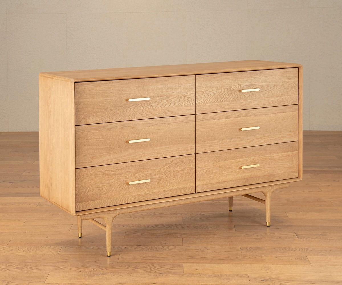 Hendrick Double Dresser - White Oak | Scandinavian Designs Hendrick Double Dresser - White Oak | Scandinavian Designs