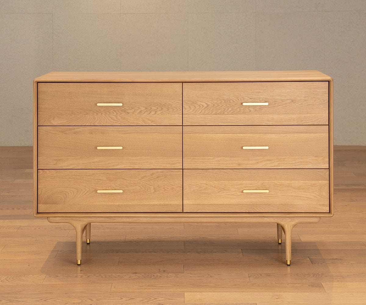 Hendrick Double Dresser - White Oak | Scandinavian Designs Hendrick Double Dresser - White Oak | Scandinavian Designs