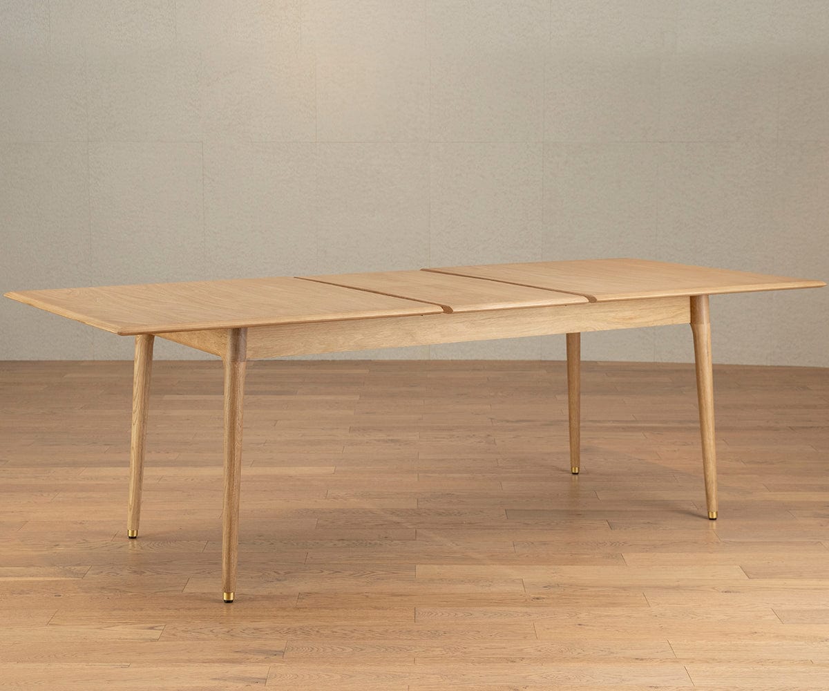 Hendrick Extension Dining Table - White Oak | Scandinavian Designs