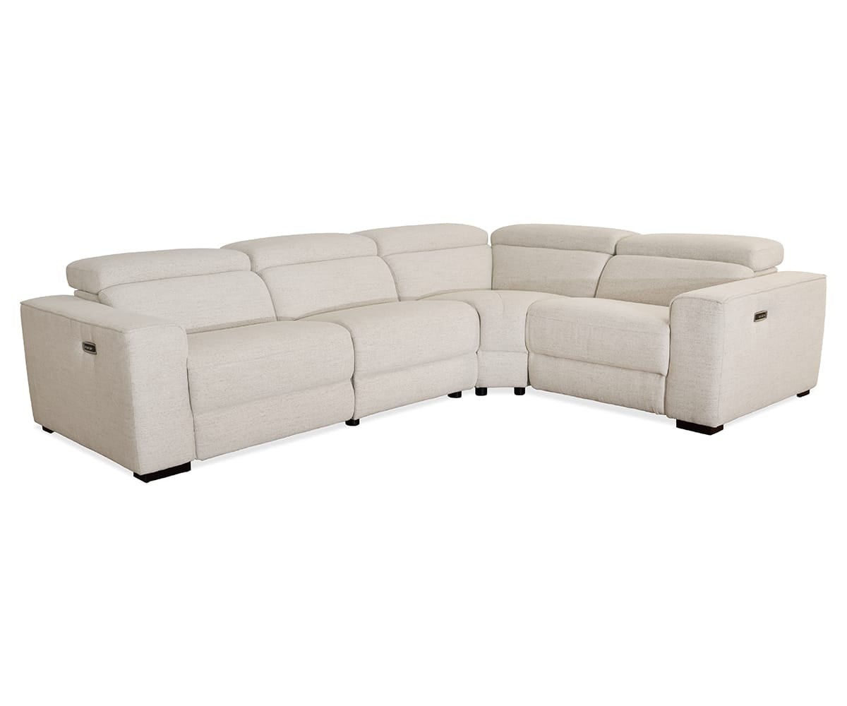 ルヴィニパリ　BEIGE×WHITE Brix 4-piece Modular Power Sectional | Scandinavian Designs