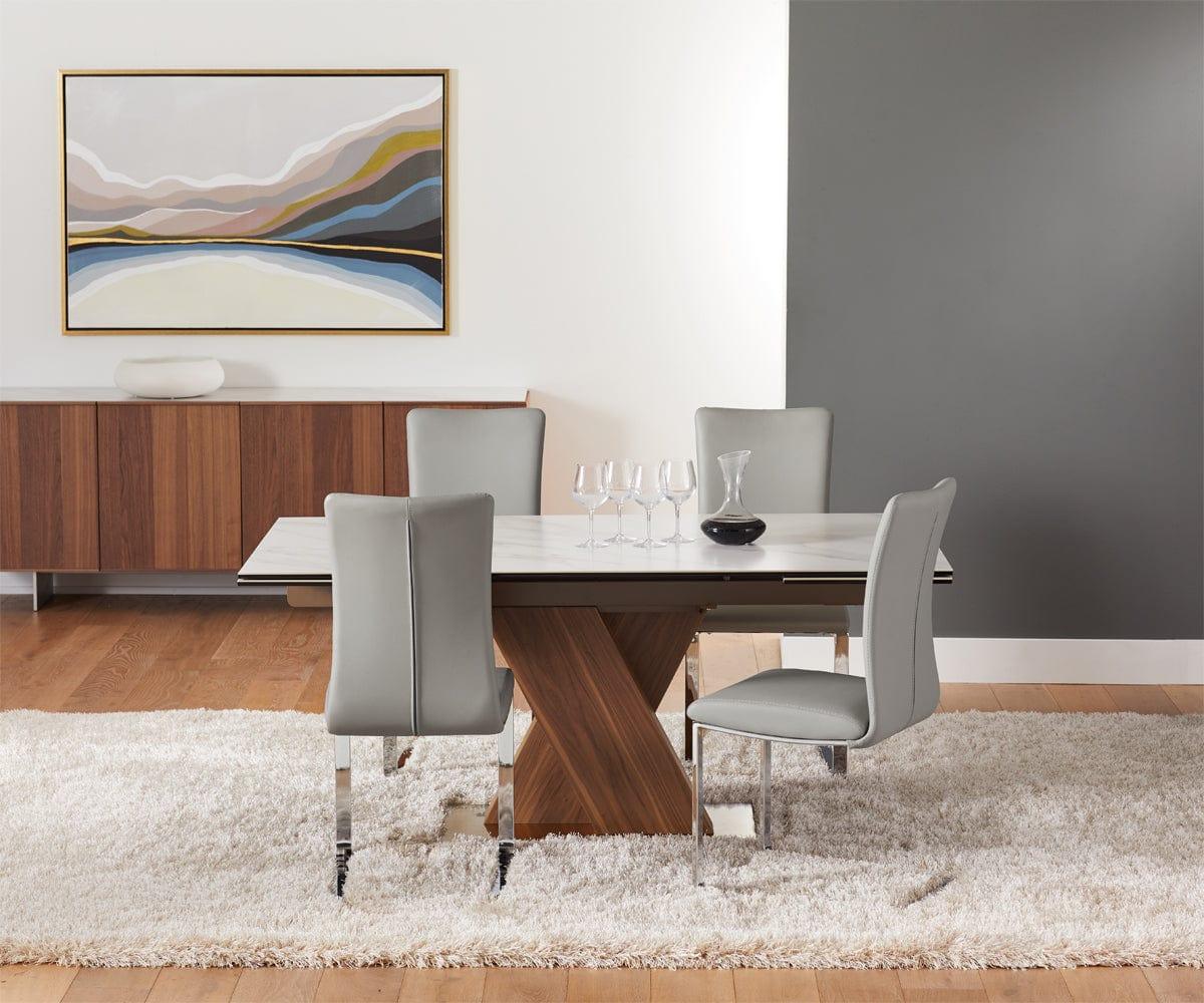 Acero Extension Dining Table Scandinavian Designs