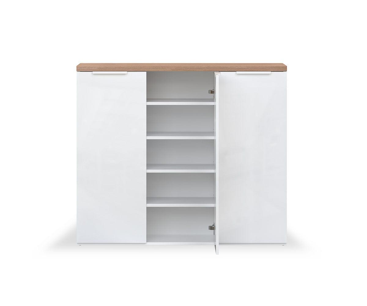 Free Shipping on White Swivel Shoe Cabinet with 1 Door Modern