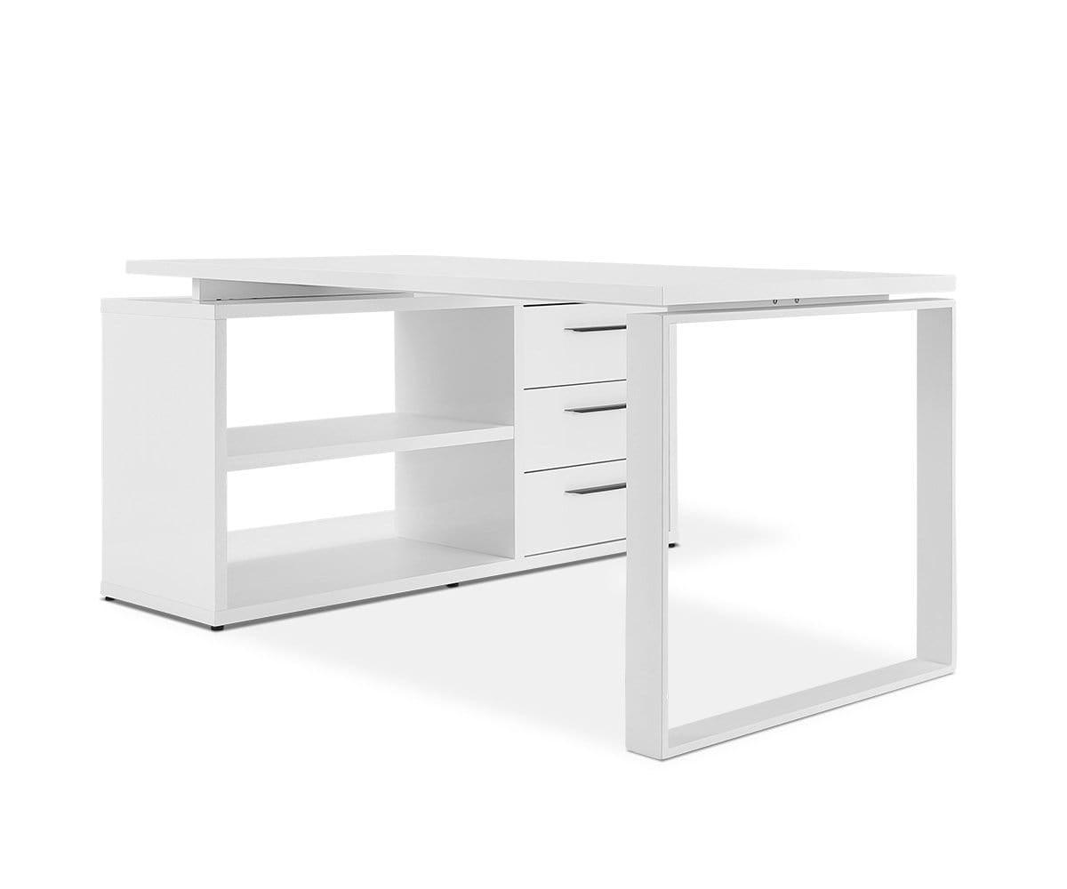 Gammel desk with reversible storage deals return