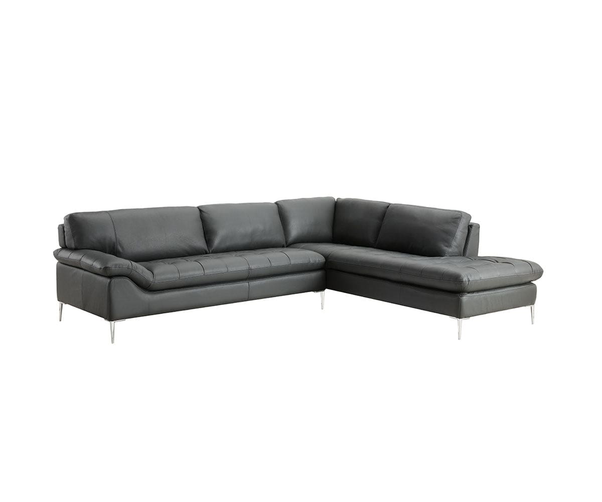 Bellini Leather Right Sectional