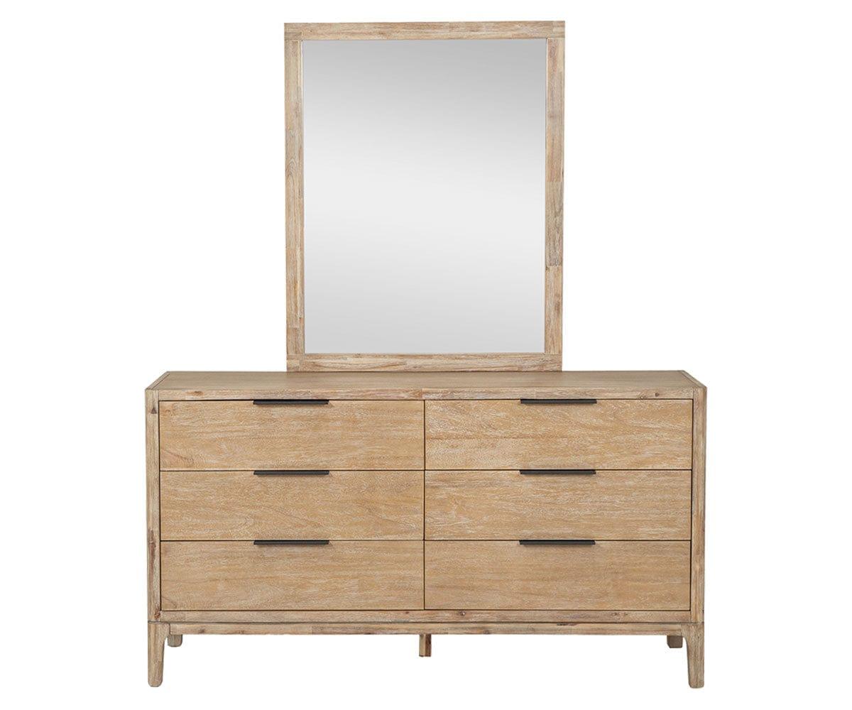wood dresser and mirror Camen Dresser Mirror
