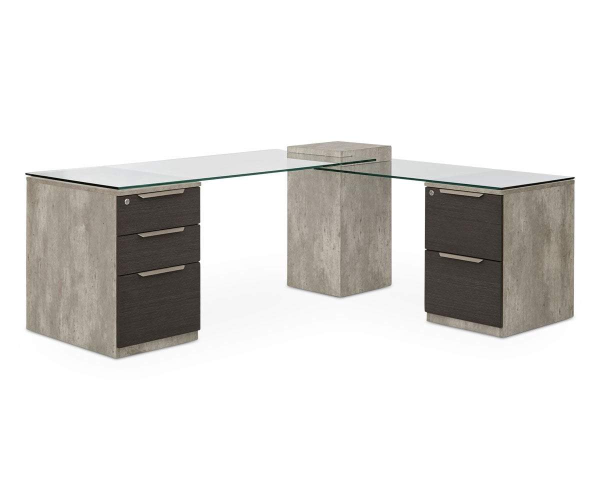 Alva Executive Desk, Left-Facing Return