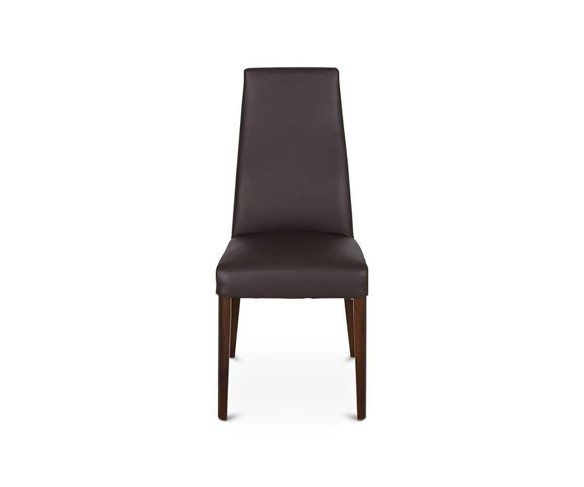 Scandinavian leather 2024 dining chairs