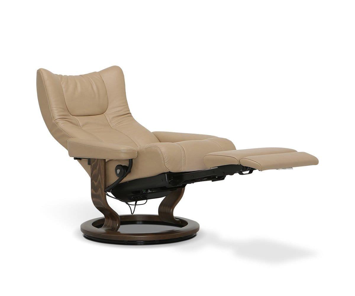 Stressless® Wing Power Leg Back Recliner Scandinavian Designs