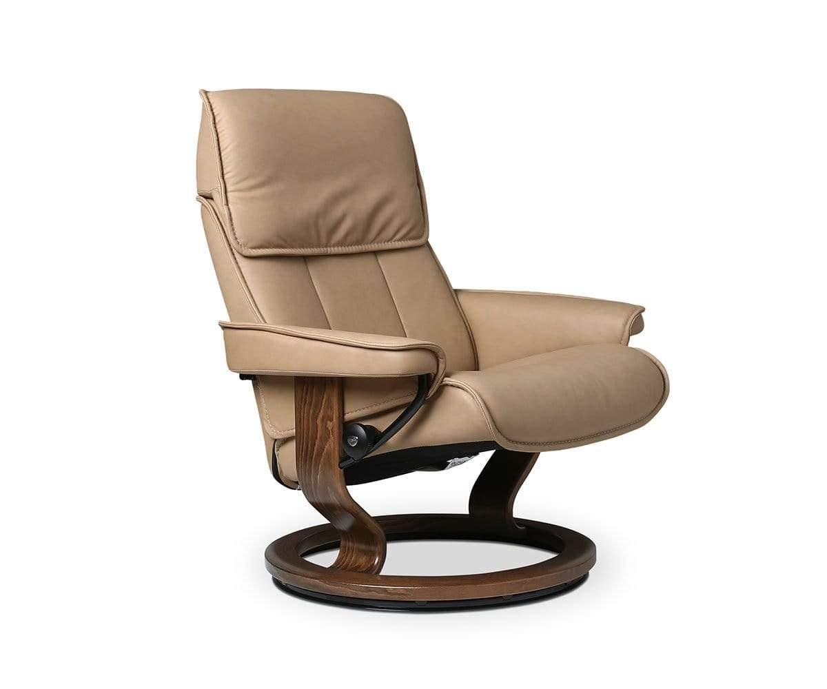 Stressless® Admiral Recliner Ottoman Sand