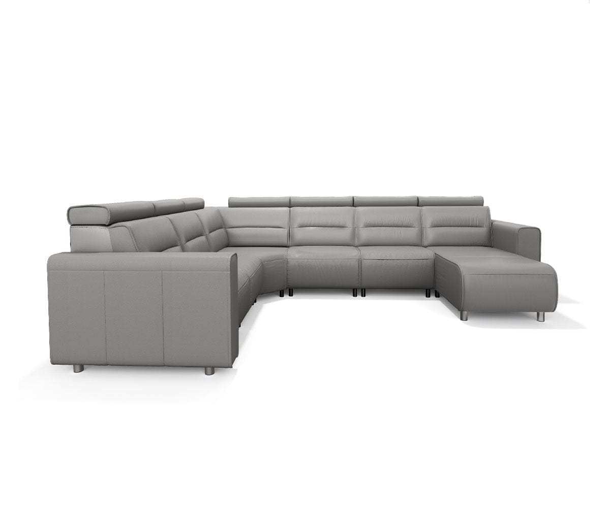 Stressless® Emily Leather Power Reclining Sectional - Large