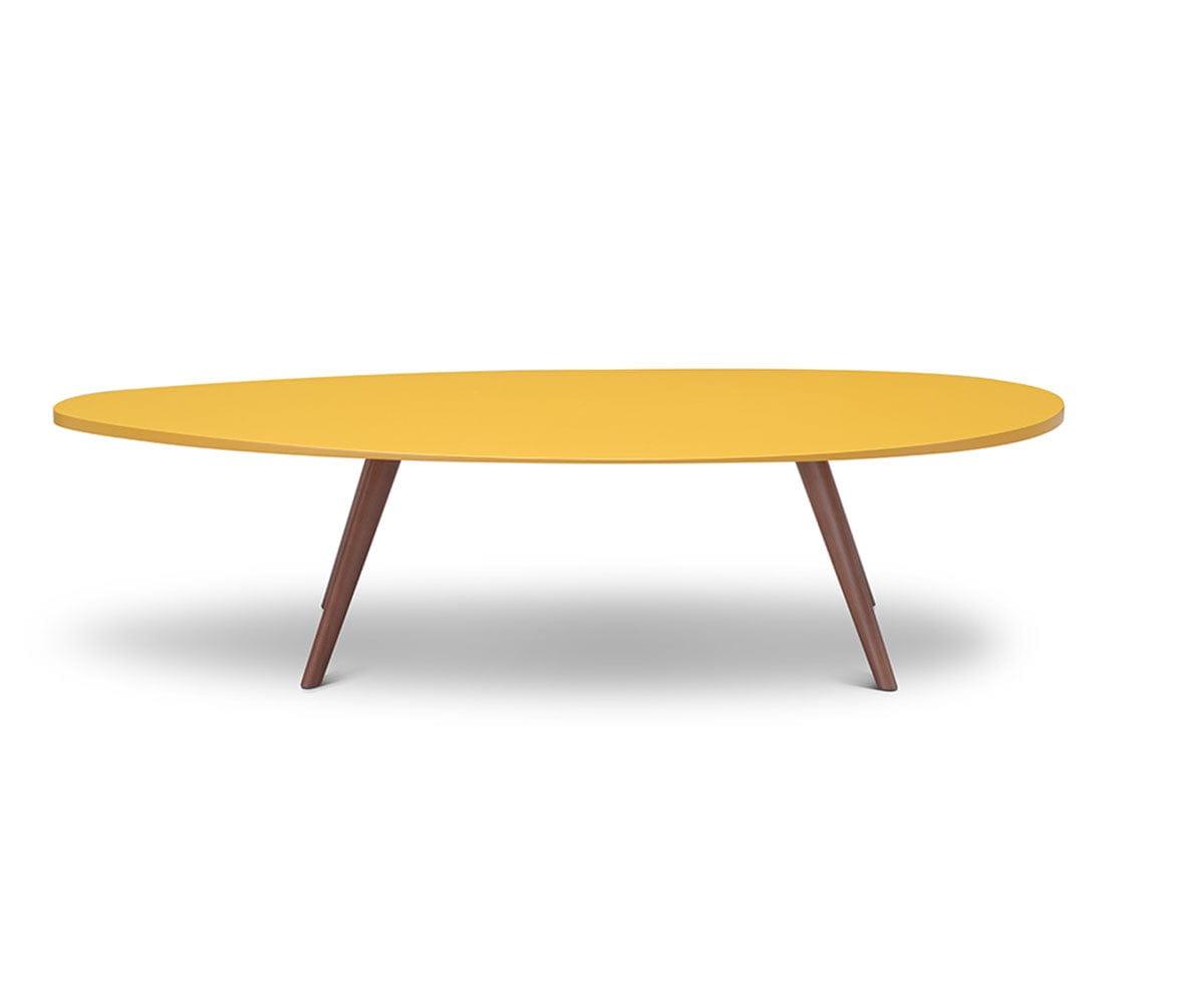 Yellow round shop coffee table