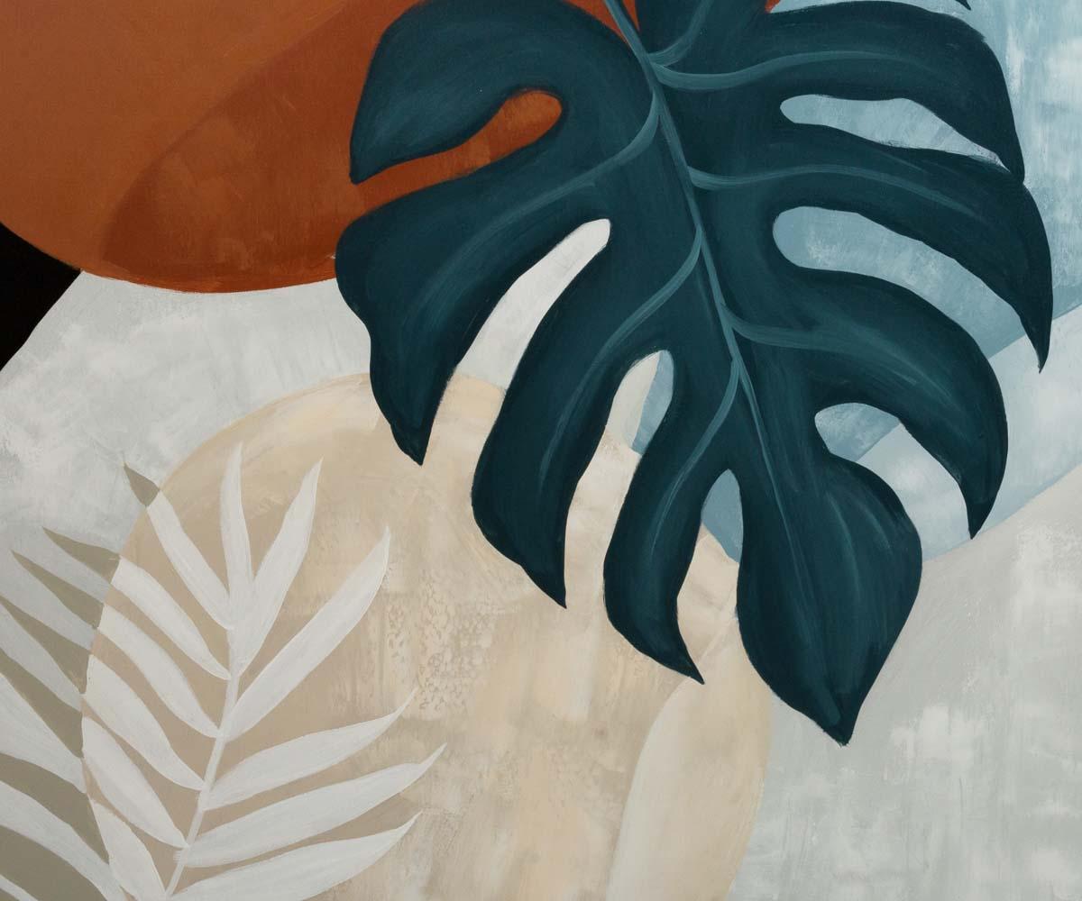 monstera painting easy Moonlit Monstera Oil Painting