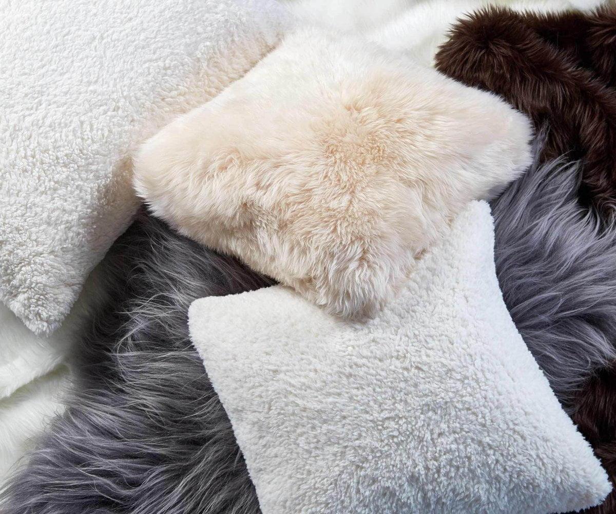 Sheepskin Throw - Grey - Scandinavian Designs